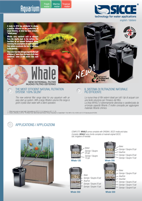 WHALE là hệ thống xứ lý nước hồ nuôi cá hiệu quả nhất và tự nhiên.