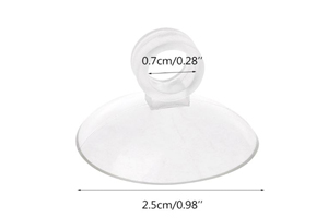 Miếng hít kính bể cá, đường kính cốc hút: 25 mm đường kính ống: 7mm